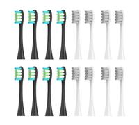 Generic Brush Heads, Compatible with Oclean, X Pro Elite X X Pro | Flow, Z1, X10, E1, Air 2, F1, One, SE, adult sonic toothbrush heads(8 black and 8 grey)
