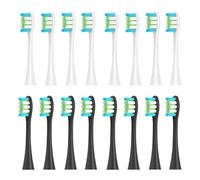 Generic Brush Heads, Compatible with Oclean, X Pro Elite X X Pro | Flow, Z1, X10, E1, Air 2, F1, One, SE, adult sonic toothbrush heads(8 black and 8 white)