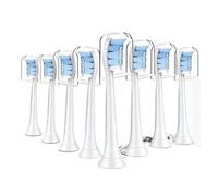 Generic Brush Heads, Compatible with Philips, 4100 5100 6500 C3 | W3, DiamondClean(Smart)9000, 9400, HX9322, HX9331, HX9332, HX9334, HX9336, HX9340(8pcs White)