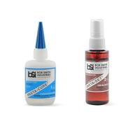 Generic BSI Accelerator Kicker INSTASET Spray 2oz AND Super Thin Adhesive Glue 1oz Bob Smith Industries