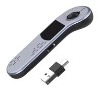 Generic BT5.3 2.4G Air Mouse w/Receiver & Touchpad RC Page Turning Controller (Silver)
