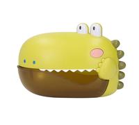 Generic Bubble Machine Bath Toy Automatic Bubble Maker with Music for Baby Bath Time 21x15cm Plastic 2 Units (Green)