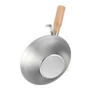 Generic Bucket Scoop Efficient Galvanized Cement Bowl for Construction Workers Iron Galvanized Wooden Handle Drywall Plaster Mud Pan for Bricklayers, Plasterers 1 X Bucket Scoop