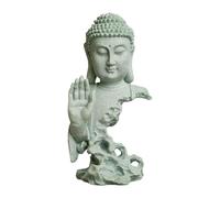 Generic Buddha Statue Gautama Buddha Figurine Meditation Sculpture Ornament Sandstone Material with Realistic Details Suitable for Desk Porch Meditation Space, 10.2cmx7cmx20.2cm