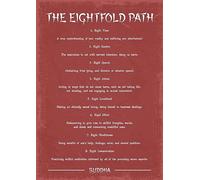 Generic Buddhism/Buddhist Eightfold Path Art Print, A4 Size, Unframed, Living Room Decor