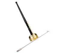 Generic Buddhist Meditation Hand Bell Yin Qing Adornment for Temple Use, Brass and Stainless Steel Material with Comfortable Hold, Practical Spiritual Hand Musical Instrument for Buddhist