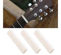 Generic Buffalo Bone Guitar String Pillow Set for Classical Electric Acoustic Guitar 52x6x10mm 1Pc 3Pcs 5Pcs (3 Pack)