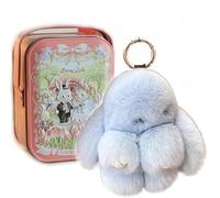 Generic Bunny Lulu Keychain, Cute Bunnylulu Keychain With Exquisite Box, Blue