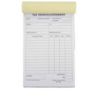Generic Business Invoice Receipt Book, 3-Part English Paper Invoice Book for Small Business, 60 Pages, Smudge-Resistant, Customs and International Logistics Record Keeping
