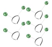 Generic Butterfly Bobble Antenna Headband 5Pcs with Green Glitter Foam Balls Lightweight Hair Accessories for Parties and Festivals