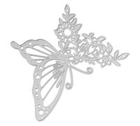 Generic Butterfly Metal Stencils Crafting Stencils Carbon Steel Silver Creative Designs for Card Making and Paper Crafting for Beginners