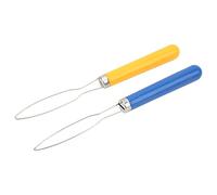 Generic Button Hook Dressing Aids Stainless Steel and Plastic Non Slip Grip Quick Button Tool for Sewing Kit Daily Home Use, 2 PCS Multi Color Mix Hook for Arthritic Hands