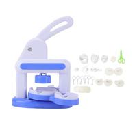 Generic Button Maker Machine, Manual Badge & Pin Press with Magnet Maker, for Creative Skill Development (Blue)