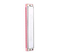 Generic C Harmonica 24 Holes Children Toy with Elegant Design and Copper Reed for Music Education (Pink)