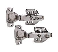 Generic Cabinet Door Hinge Kit with Soft Closing Mechanism for Frameless Cabinets Projects 105° Opening Angle