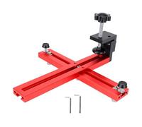 Generic Cabinet Hardware Jig Blue Precision Drill Guide Adjustable Hole Positioning Template for Kitchen Cabinets Aluminum Alloy 2.44" to 7.5" Spacing (Large)