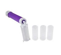 Generic Cake Coloring Duster Tool for Creative Decor By Manual Airbrush Pump Ideal for Bakers and Dessert Lovers - Plastic, 24.5 * 12cm, 1 Pump & 4 Bottles (Purple)
