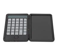 Generic Calculator Notepad Portable Noiseless Button 2 in 1 for Office Material:ABS Black 6.5in Writing Tablet