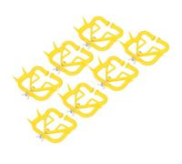 Generic Calf Weaner Tool 20PCS Durable Yellow PVC Weaning Tool for Livestock Cattle Breeders Prevent Sucking 3.82x3.35in