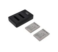 Generic Camera Batteries with Dual USB Charger Reliable Replacement for CoolPix P530 P520 P510 P100 P500 Travel Ready 1600mAh Set