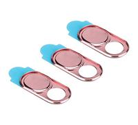 Generic Camera Lens Cap Webcam Cover Sticker for Laptop Desktop Privacy Protection 3pcs Simple to Use for Most Smartphones, Tablets (Pink)