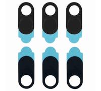 Generic Camera Lens Cap Webcam Cover Sticker for Laptop Desktop Privacy Protection 3pcs Simple to Use for Most Smartphones, Tablets (Black)