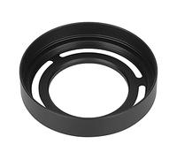 Generic Camera Lens Hood Strong and Durable for Fuji /X20/X30, Alloy Material Shielding Side Light Influence for Photography Enthusiasts (Black)