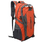 Generic Camping Backpack, Hiking Backpack Emergency Fine Craftsmanship 6 Colors 40L Nylon for Outdoor Sports Climbing Camping Hiking (Orange)