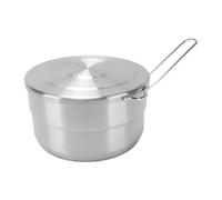 Generic Camping Cookware 1.5L Stainless Steel Pot with Folding Handle for Backpacking Hiking Picnic Outdoors