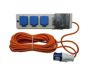 Generic Camping Electric Hook Up Cable 15M 16A (Campsite Mains Power Lead)