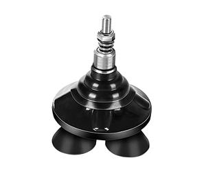 Generic Cane Tips Pole Replacement Base Rubber Foot Metal and Rubber Four for Balance for Women Men Seniors, Rotating Small