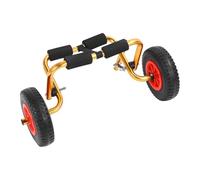 Generic Canoe Carrier Dolly with Adjustable Frame and 10in Solid Tires for Easy Canoe Transportation At the Water's Edge
