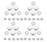 Generic Cap and Baseball Silver Aluminium Replacement 100pcs Button for Repairs Versatile Fit and Easy Installation Hat Crafts Caps and Fisher Hats