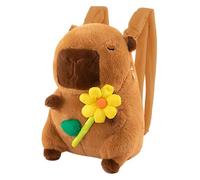 Generic Capybara Backpack, Toy Backpack for Travel, Backpacking, Holidays, Camping, Yellow Flower