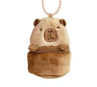 Generic Capybara Capybara Capybar-Capybara drillage, Moveux Animal Pocket Handbag | Christmas, Easter, Valentine's Day, Birthday Women Wallet, light brown, 説明を参照してください