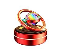 Generic Car Air Freshener, Solar Energy Fidget Spinner, Solar Spin Car Dashboard Decoration, Rotating Refillable Air Purifier, Floral Scent, Yellow
