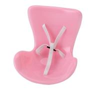 Generic Car Air Vent Doll Chair, Compact Doll Seat, Plastic Figure Buggy Perch with Vent Mount Holder Clips & Strap, Ideal for Dolly Display, Car Ornament Decoration with Fragrance Tablet (Roseate)