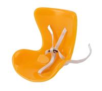 Generic Car Air Vent Doll Chair, Compact Doll Seat, Plastic Figure Buggy Perch with Vent Mount Holder Clips & Strap, Ideal for Dolly Display, Car Ornament Decoration with Fragrance Tablet (Yellow)