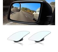 Generic Car Blind Spot Mirror, Fan Shaped HD Glass Frameless Stick on Adjustabe Few Convex Wide Angle Rear View Mirror for Car Blind Spot, Pack of 2 (Fan Shape)