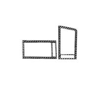 Generic Car Central Control Left Right Side Air Decorative Sticker Auto Accessories For GS 2005-2011(RHD)