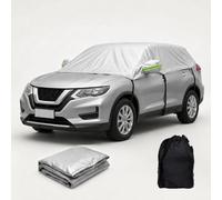 Generic Car Cover Waterproof All Weather for Skoda Superb Combi 2024 Half Cover for Outside Storage, Windproof Protection, 210D Oxford, Against Rain Dust UV Snow Frost, Silver