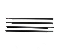 Generic Car Door Window Weatherstrip 4 Pcs Strong Sealing Trim Kit for SX4 2006-2014 Durable Rubber Noise Resistant