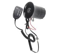 Generic Car Horn,Loud Car Horn,Truck Horns for Pickups,Train Horn Truck Accessories,6 Sounds Emergency Warning Alarm Siren for 12V Auto Car Firefighting Motorcycle Boat Ship 50w 120db
