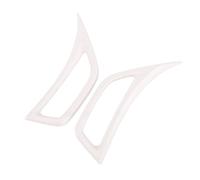 Generic Car Side Fit for Vent Trim Replacement Fit for Jeep 18-24 Stylish Mudguard Covers 2PCS Durable ABS Decorative Shield (White)