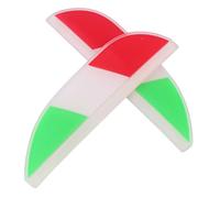 Generic Car Side Mirror Rain Eyebrow Waterproof Rain Shield Universal Rear View Side Mirror with Base Green White Red Color Pair for Vehicle Exterior Protection