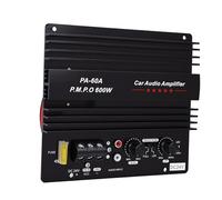 Generic Car Sound Amplifier Board High Power 600W Dynamic Subwoofer Amp for 24V Vehicles Aluminium Alloy Module