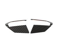 Generic Car Steering Wheel Button Cover Carbon Fiber Style Replacement Fit for Mazda 3 6 CX-3 CX-5 -9, Durable and Stylish Trim, Protects Buttons, 2 Units