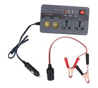 Generic Car USB Port 300W Inverter for Vehicle Adjustable Voltage for Laptop Camera Game Console, Emergency Power Converter for Travelers (Black)