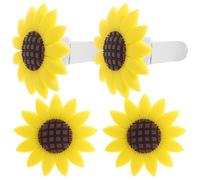 Generic Car Vent Decoration Clip 4pcs, Rubber Sunflower Shape, Lightweight Car Air Freshener for Dashboard, Suitable for Car Interior Decoration