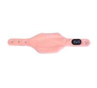 Generic Carbon Fiber Neck Heating Pad with 3 Levels Temp Control Vibrating Massage Neck Massager Wrap for Stress Relief (Orange Pink)